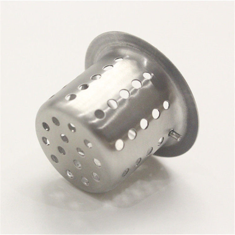 Washbasin Filter Sewer Hair Anti-Blocking Net Floor Drain Wash Basin Wash Basin Filter Net Stainless Steel Funnel