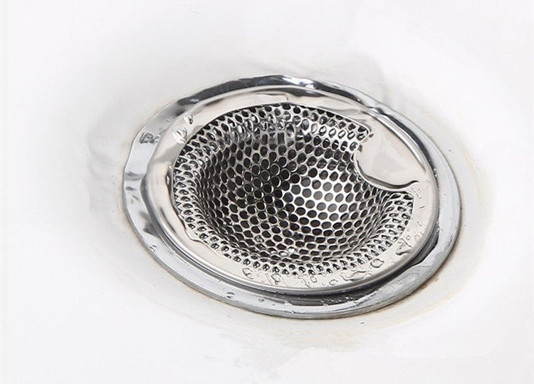 Washbasin Filter Sewer Hair Anti-Blocking Net Floor Drain Wash Basin Wash Basin Filter Net Stainless Steel Funnel