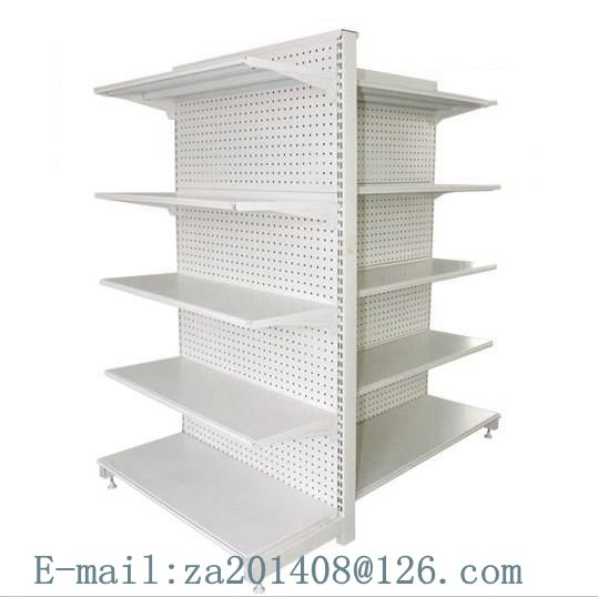 Back hole plate supermarket five layer single sided shelves