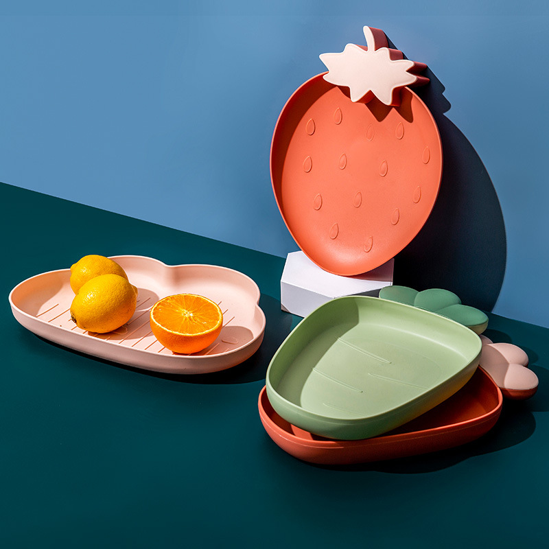 Plastic fruit plate Nordic simple creative dried fruit plate living room melon seeds nut snacks candy storage plate