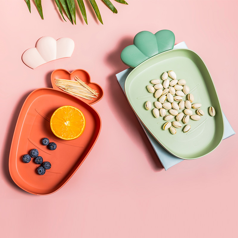 Plastic fruit plate Nordic simple creative dried fruit plate living room melon seeds nut snacks candy storage plate