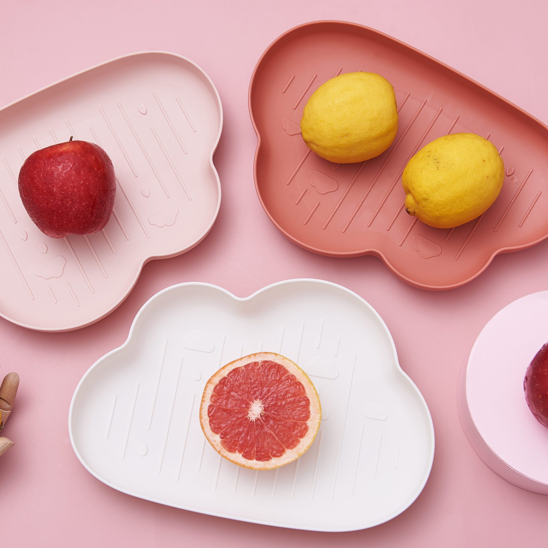 Cloud Plate Creative plastic fruit Plate Plastic fruit plate Tropical Nordic style dishes fruit plate