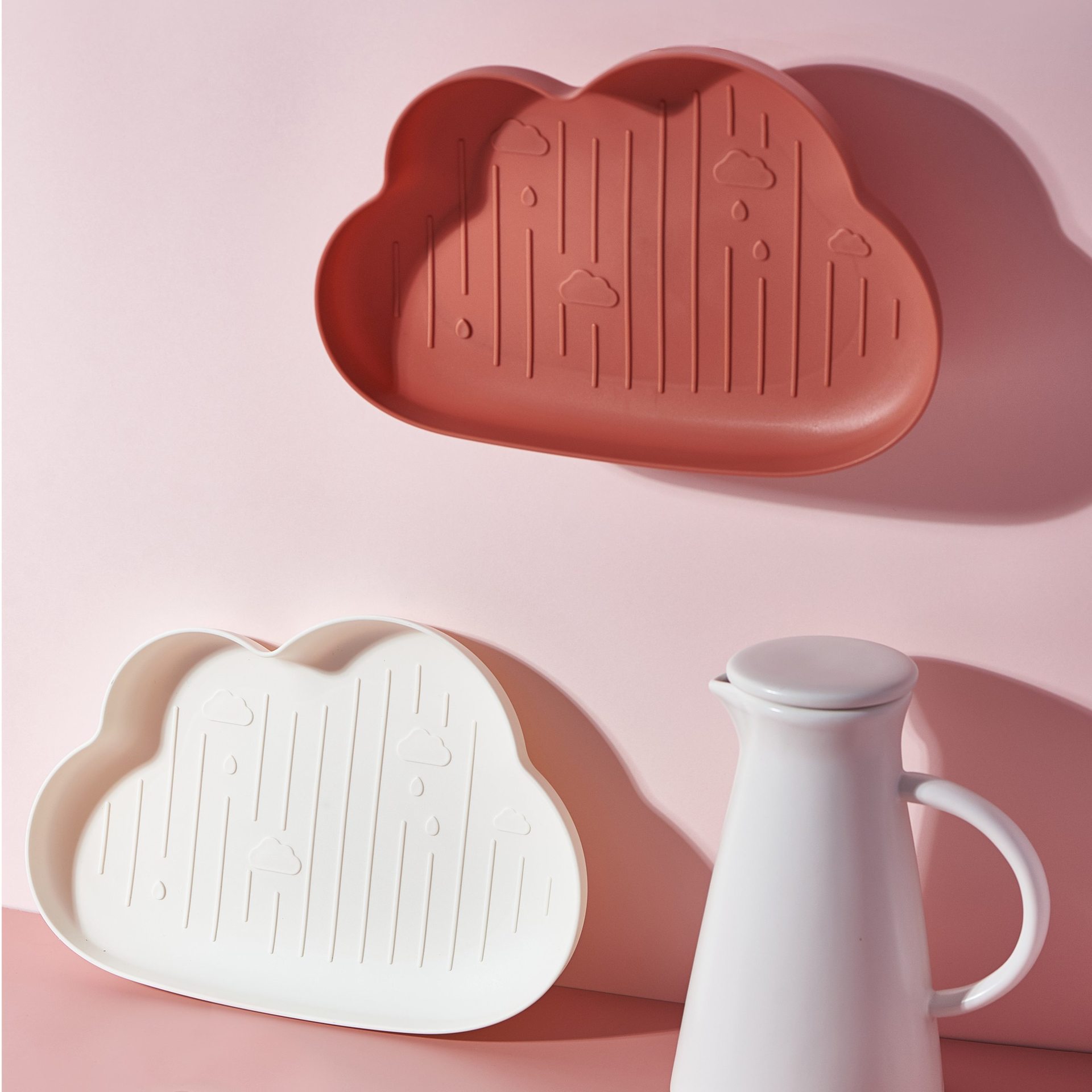 Cloud Plate Creative plastic fruit Plate Plastic fruit plate Tropical Nordic style dishes fruit plate