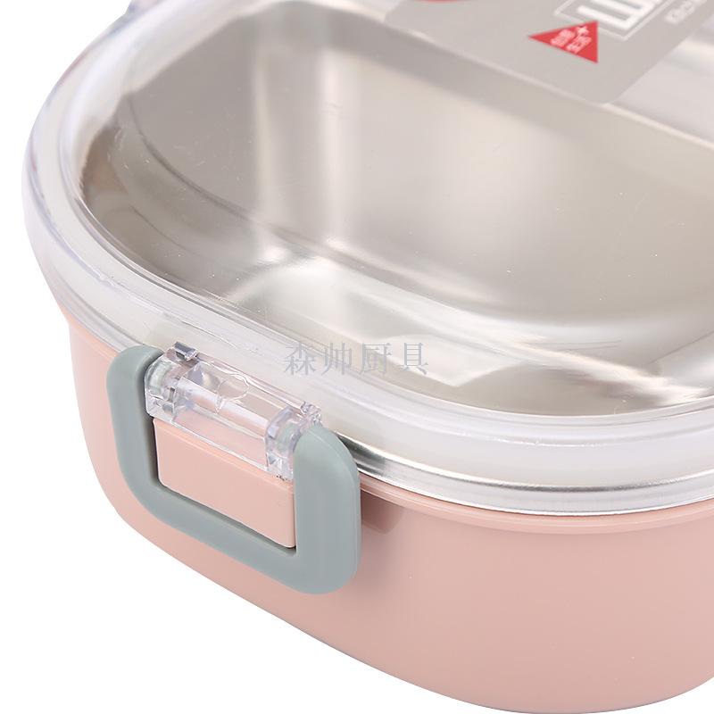 304 Stainless Steel Lunch Box Lunch Box Silicone Sealed Rectangular Crisper Fast Food Box Plate Kindergarten Lunch Box 304 Stainless Steel Lunch Box Lunch Box Silicone Sealed Rectangular Crisper Fast Food Box Plate Kindergarten Lunch Box