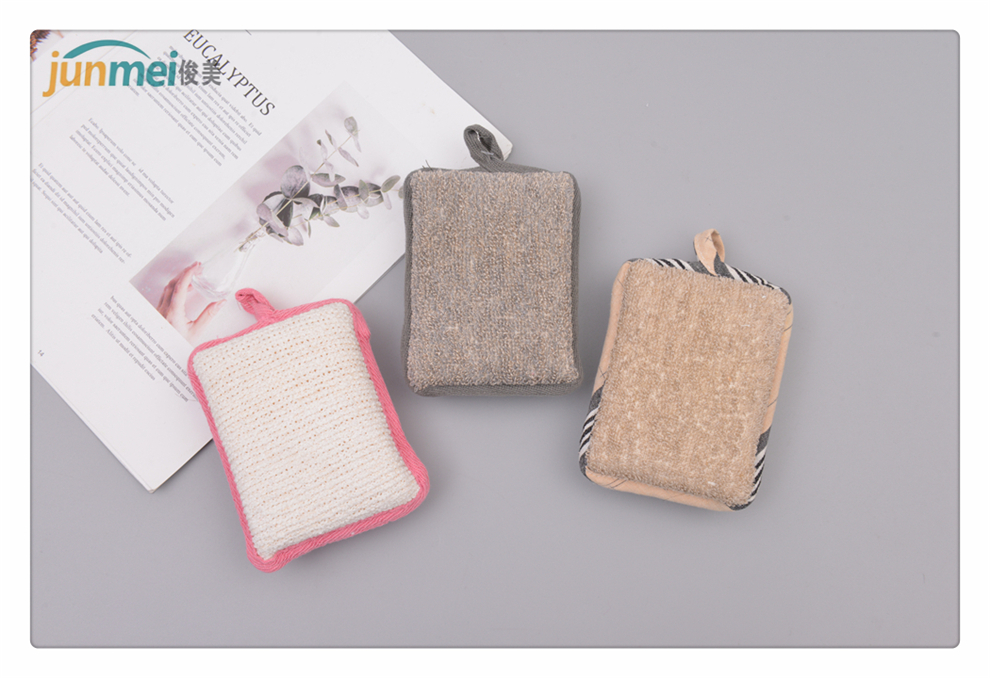 Multi-Color Optional with Lanyard Double-Sided Bath Wash Cloth Household Strong Rubbing Decontamination Thickened Back Rubbing Bath Towel