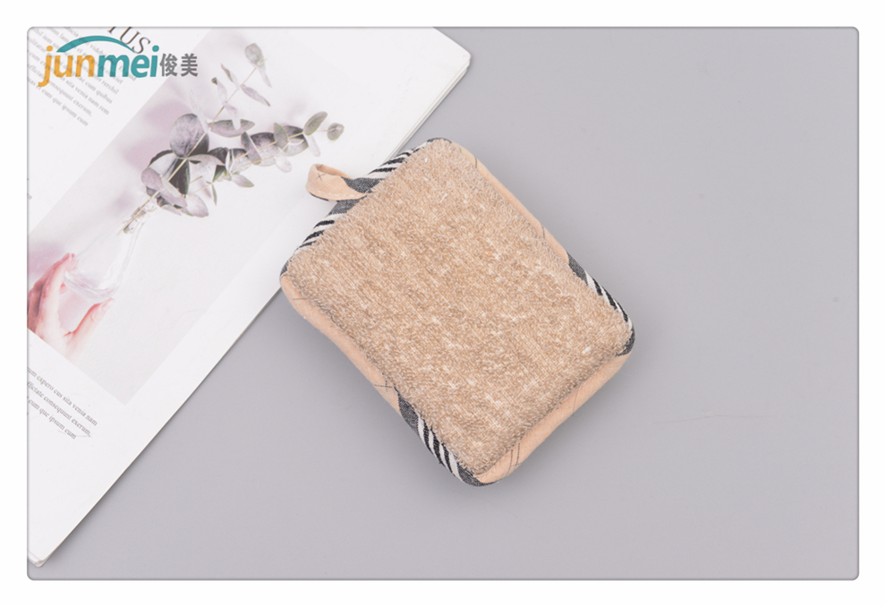 Multi-Color Optional with Lanyard Double-Sided Bath Wash Cloth Household Strong Rubbing Decontamination Thickened Back Rubbing Bath Towel