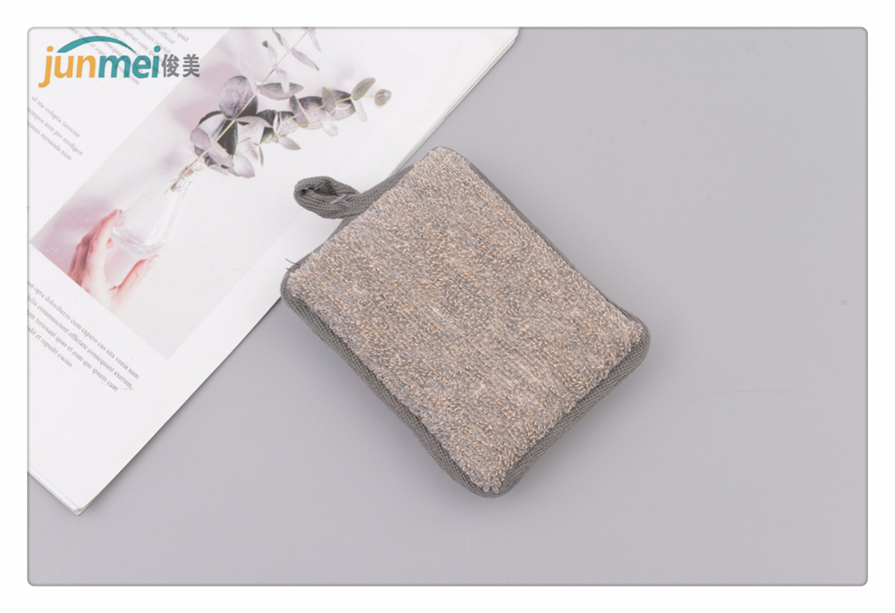 Multi-Color Optional with Lanyard Double-Sided Bath Wash Cloth Household Strong Rubbing Decontamination Thickened Back Rubbing Bath Towel