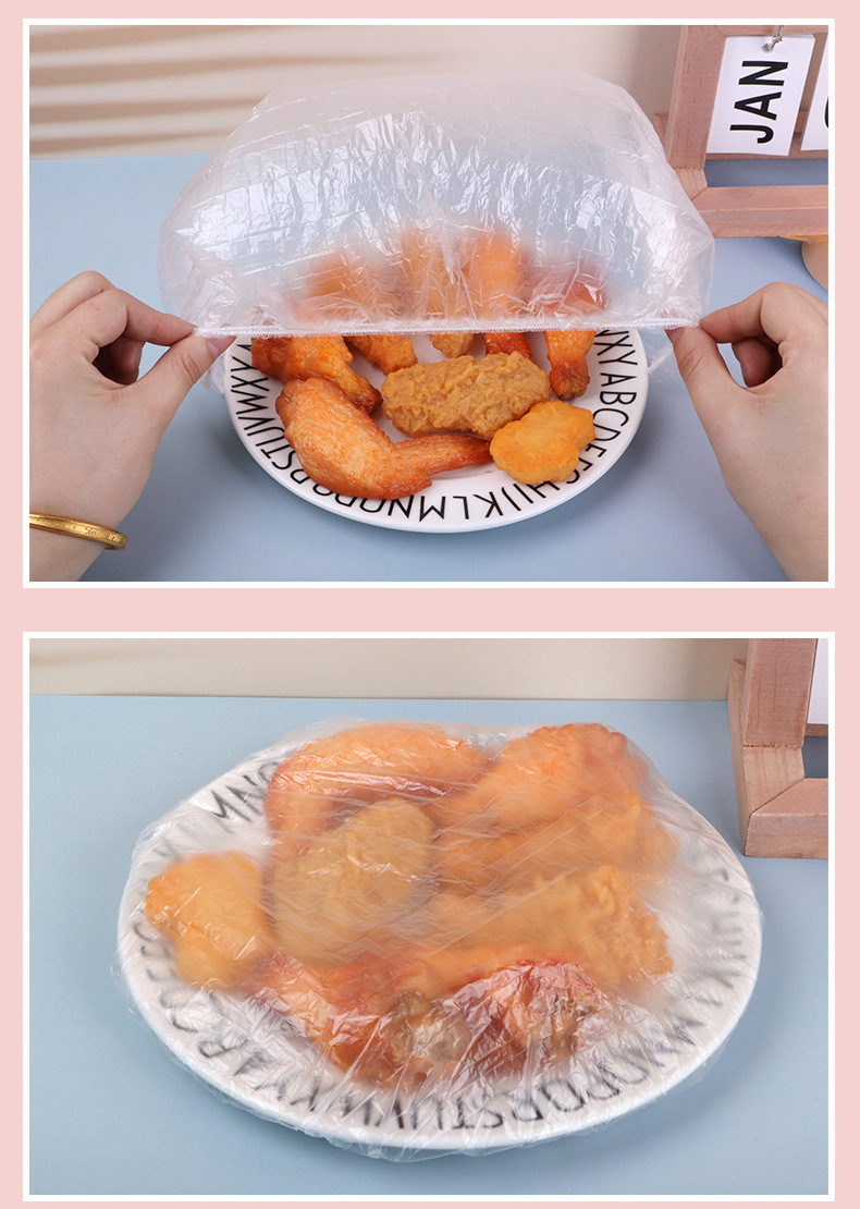 Grade Disposable Plastic Wrap Sets Refrigerator Leftovers Bowl Cover SelfSealing Seal Fresh Cover Bowl Cover Table Cover