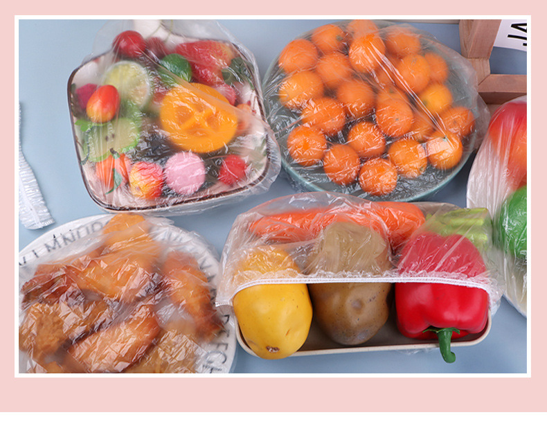 Grade Disposable Plastic Wrap Sets Refrigerator Leftovers Bowl Cover SelfSealing Seal Fresh Cover Bowl Cover Table Cover