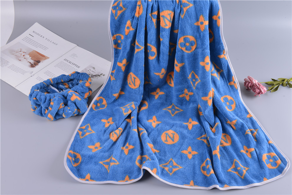 Household Men and Women Bathing Bath Towel Adult Wearable Large Bath Towel Water-Absorbing Quick-Drying Pure Cotton Cute Embroidery Children Wrapping Towel