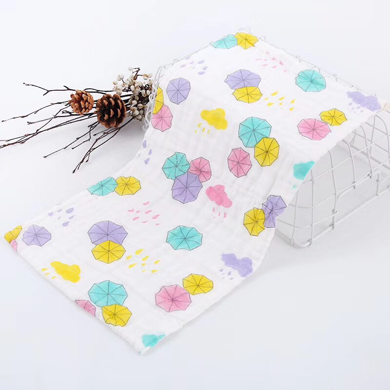 Baby bath towel with six the layers of gauze wrapped towel cotton hair soft without fluorescence Baby bath towel with six the layers of gauze wrapped towel cotton hair soft without fluorescence