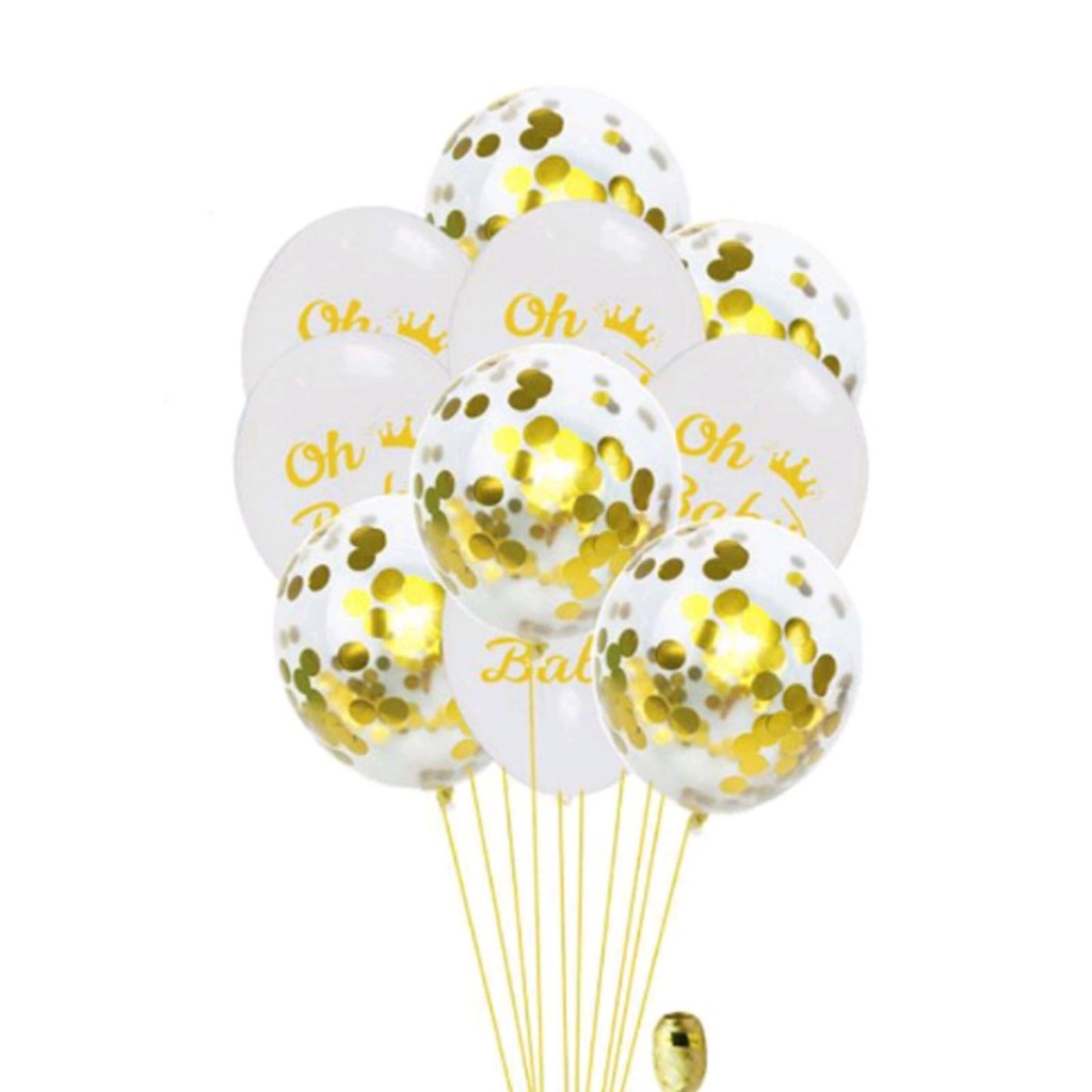 Party Decoration Supplies Hot Gold Foil Plate Oh Baby! Disposable Tableware Suit Bronzing Knife, Fork and Spoon Paper Cup Plate