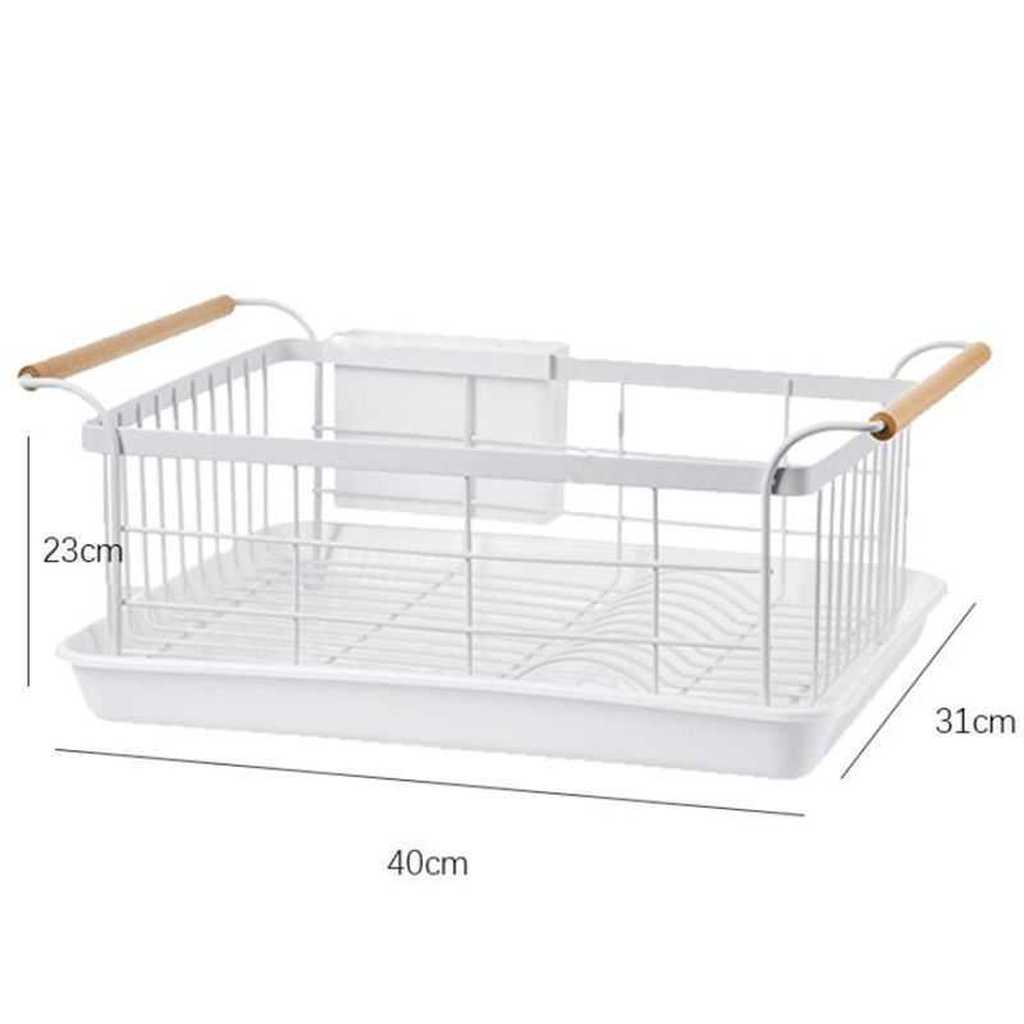 Kitchen Rack Bowl Rack Rag Drain Rack Double-Layer Kitchen Tableware Storage Box Dish Drying Rack Plate