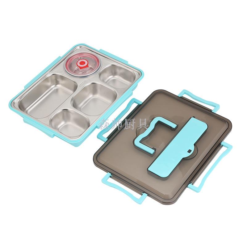 Lunch Box 304 Stainless Steel Lunch Box Adult Crisper Separated Insulation Plate No. Lunch Box