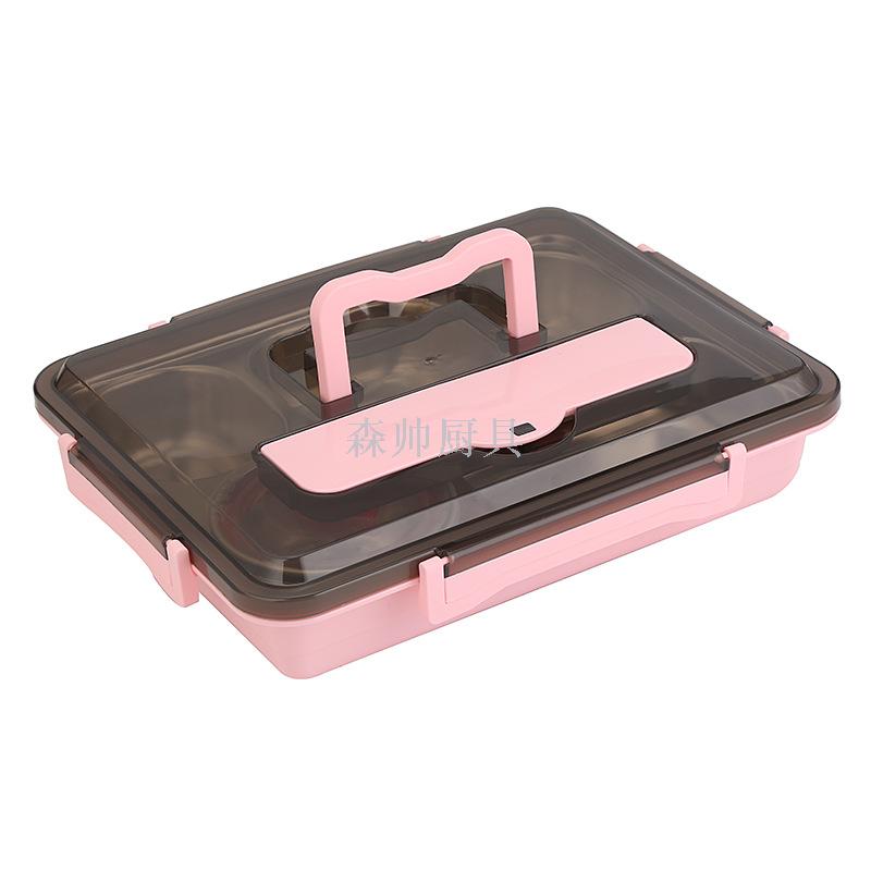 Lunch Box 304 Stainless Steel Lunch Box Adult Crisper Separated Insulation Plate No. Lunch Box