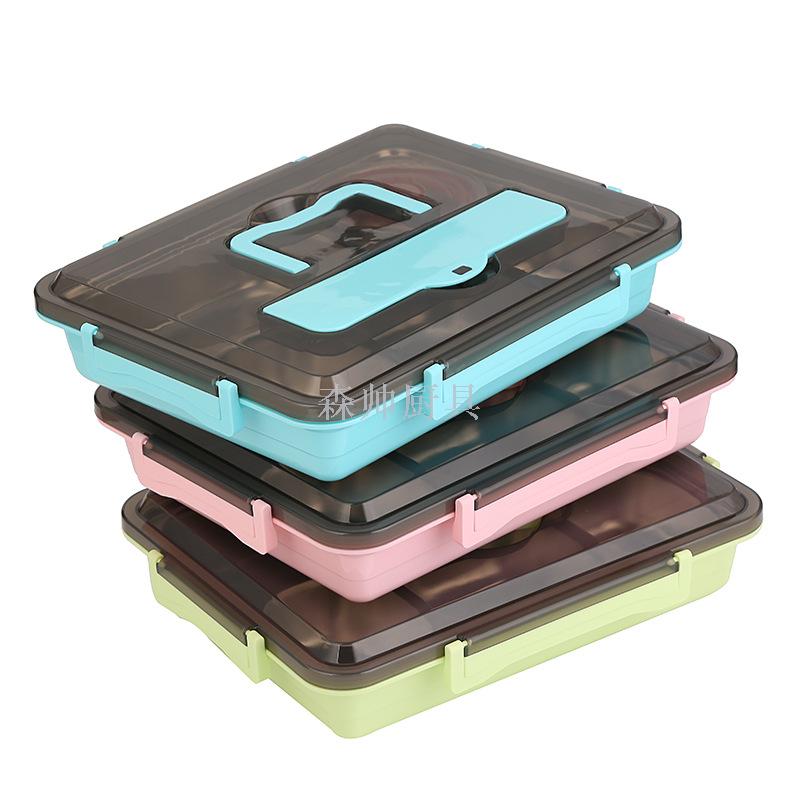 Lunch Box 304 Stainless Steel Lunch Box Adult Crisper Separated Insulation Plate No. Lunch Box