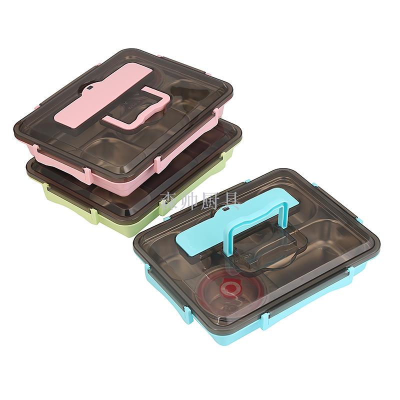 Lunch Box 304 Stainless Steel Lunch Box Adult Crisper Separated Insulation Plate No. Lunch Box