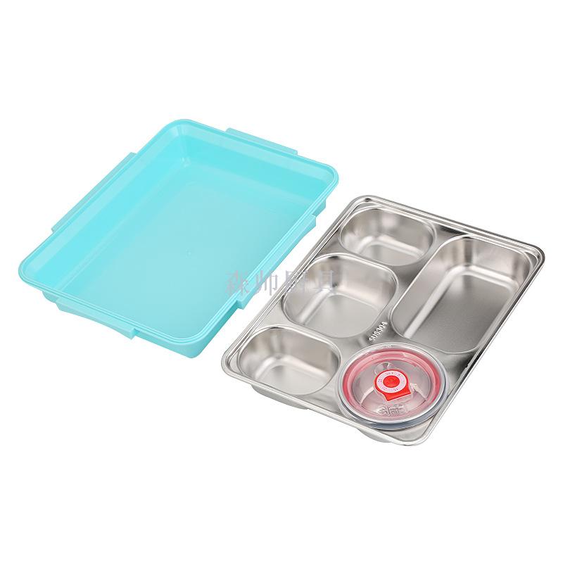 Lunch Box 304 Stainless Steel Lunch Box Adult Crisper Separated Insulation Plate No. Lunch Box
