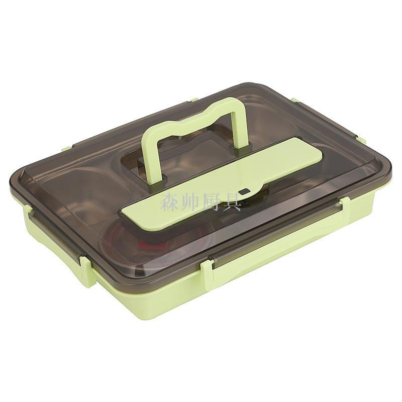 Lunch Box 304 Stainless Steel Lunch Box Adult Crisper Separated Insulation Plate No. Lunch Box