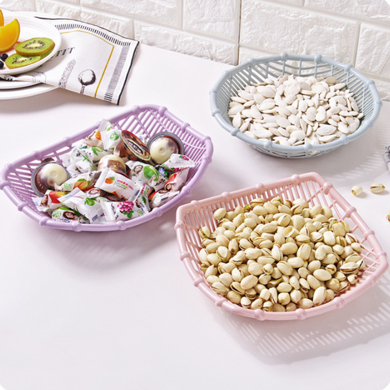 fruit basket simple living room snack plate dry fructose fruit basket kitchen dripping vegetables basket storage plate