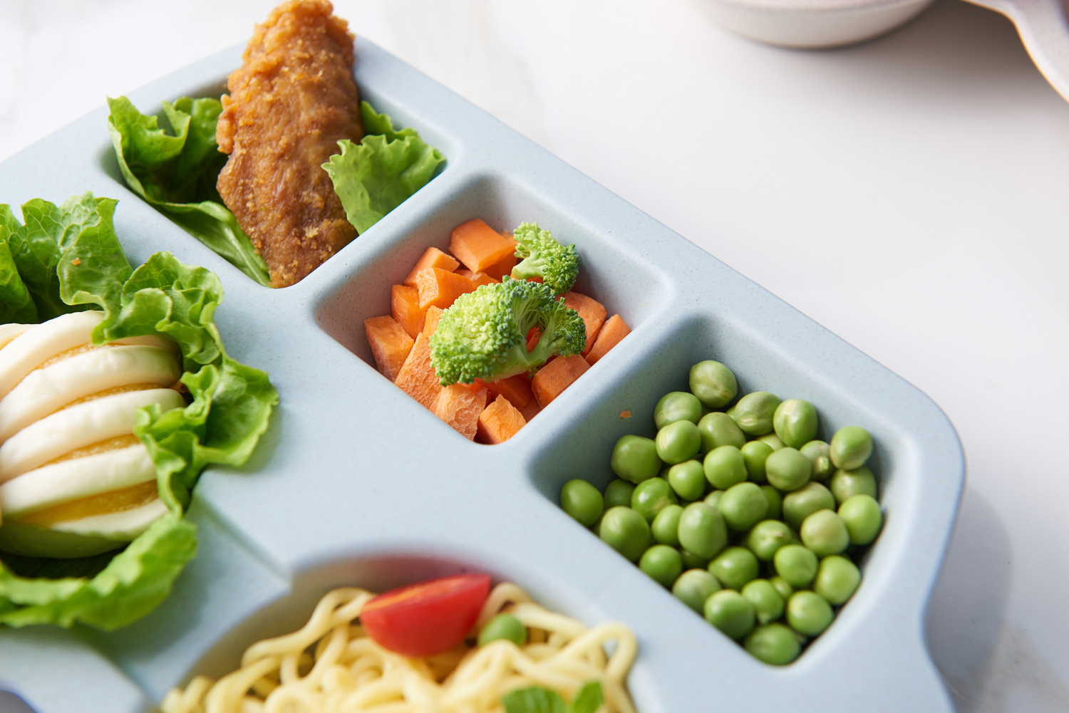 Children&#039;s tableware wheat straw children&#039;s plate three-piece cartoon truck plate baby spoon plate set