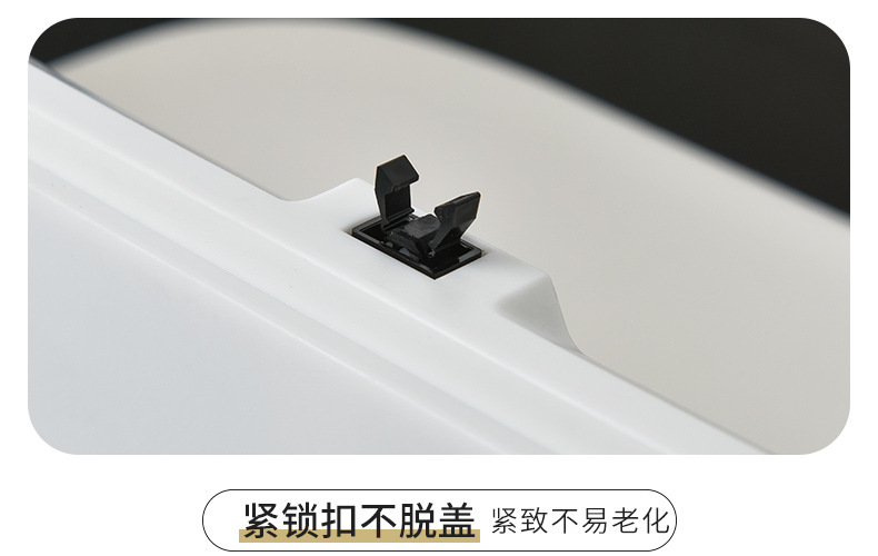 Toilet Waste Paper Trash Can with Lid Household Living Room Press Simple Creative Modern Nordic Covered Toilet