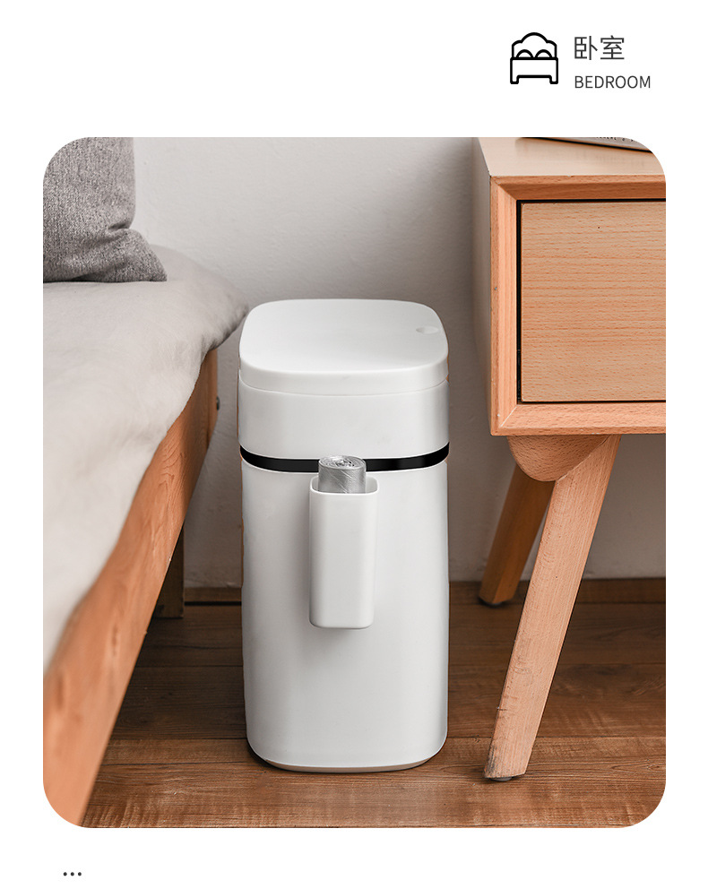 Toilet Waste Paper Trash Can with Lid Household Living Room Press Simple Creative Modern Nordic Covered Toilet