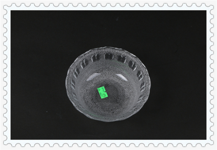 Glass Fruit Plate Fruit Plate Salad Bowl Fruit Plate Transparent European Style Living Room Home Apple Bowl Dessert Bowl Chinese Salad Bowl