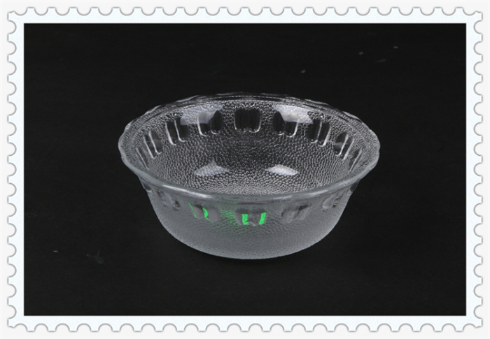 Glass Fruit Plate Fruit Plate Salad Bowl Fruit Plate Transparent European Style Living Room Home Apple Bowl Dessert Bowl Chinese Salad Bowl