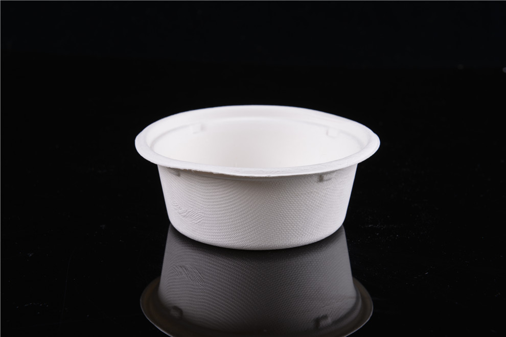 Round Environmental Protection Natural White Disposable Degradable Sugar Cane Pulp Bowl and Chopsticks Set Cake Tableware Round Environmental Protection Natural White Disposable Degradable Sugar Cane Pulp Bowl and Chopsticks Set Cake Tableware