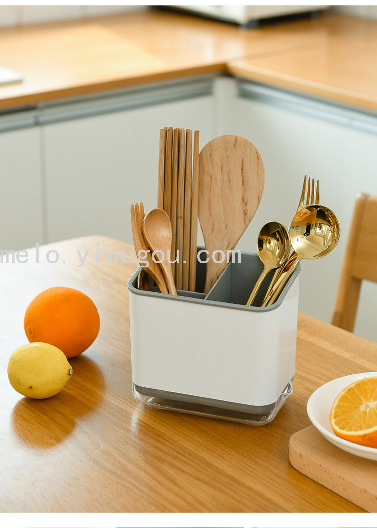 Grid Drain Tableware Chopsticks Box, Household Knife Rack, Kitchen Storage Rack, Storage Rack, Household Drain Tube