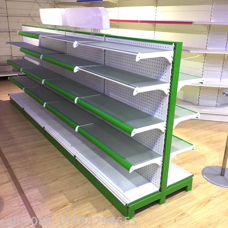 Double side big hole plate supermarket shelves, single side shelf, shelf head Double side big hole plate supermarket shelves, single side shelf, shelf head
