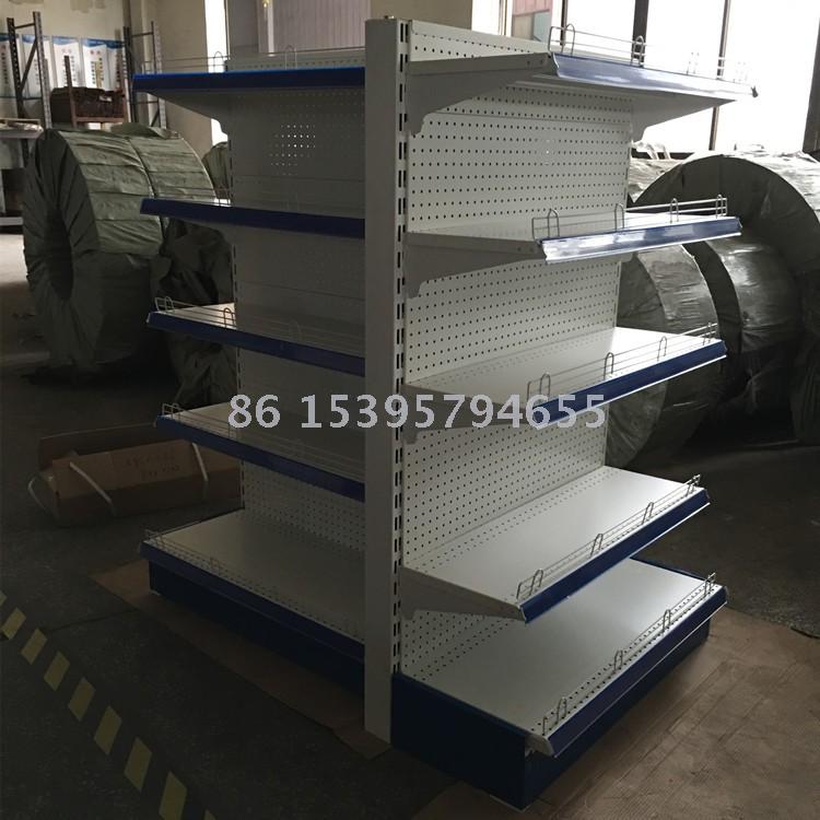 Double side big hole plate supermarket shelves, single side shelf, shelf head Double side big hole plate supermarket shelves, single side shelf, shelf head