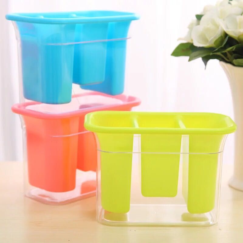 New thick plastic ones cage chopstick box kitchen utensils cutlery storage drain tube chopsticks chopsticks