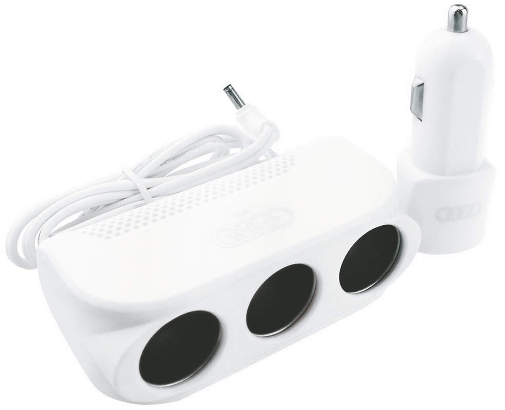 Aolike car mobile phone charger car cigarette lighter with a three USB three in one charger