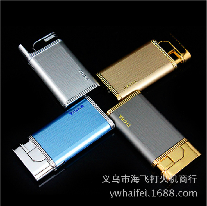 Supply Tiger TW-876 windproof metal lighter and lighter Yanju creative personality