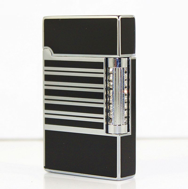 Si Paike SPUNK langsheng lighter silver bumper black gift box wholesale fine human being rattled metal lighter