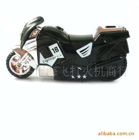 Wholesale 008 motorcycle type with light metal lighter lighter creative mix