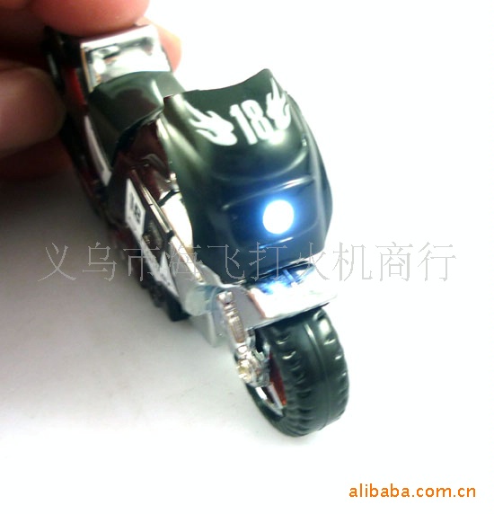 Wholesale 008 motorcycle type with light metal lighter lighter creative mix