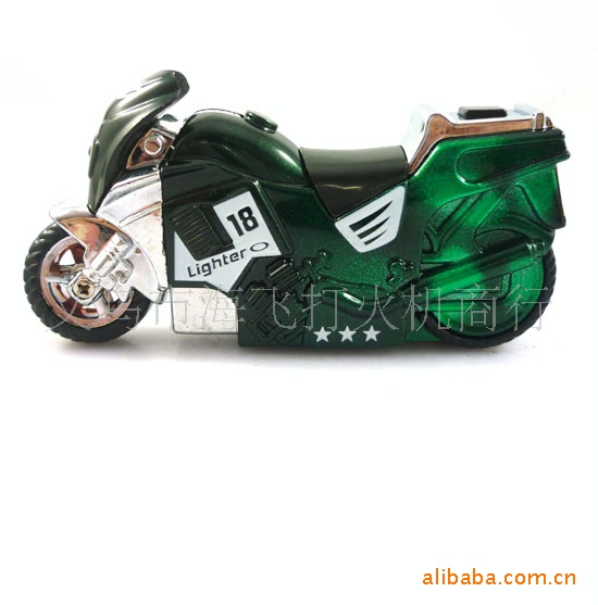 Wholesale 008 motorcycle type with light metal lighter lighter creative mix