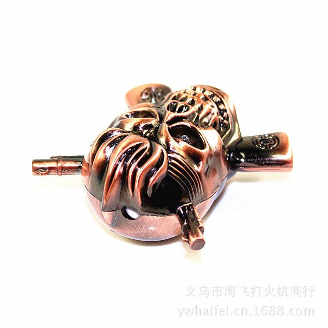 The supply of 599 flash skull Guaijiao metal lighter and Yanju into new ideas