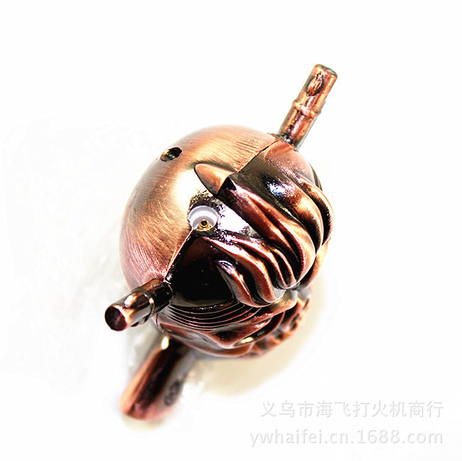 The supply of 599 flash skull Guaijiao metal lighter and Yanju into new ideas