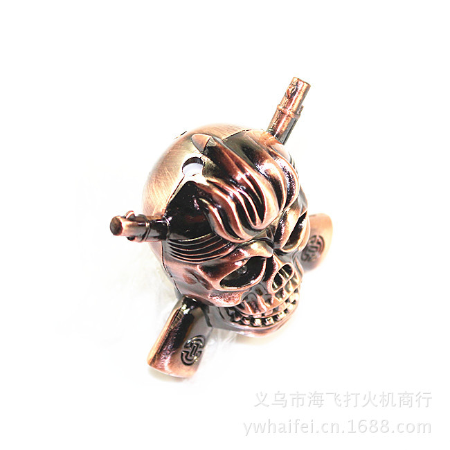 The supply of 599 flash skull Guaijiao metal lighter and Yanju into new ideas