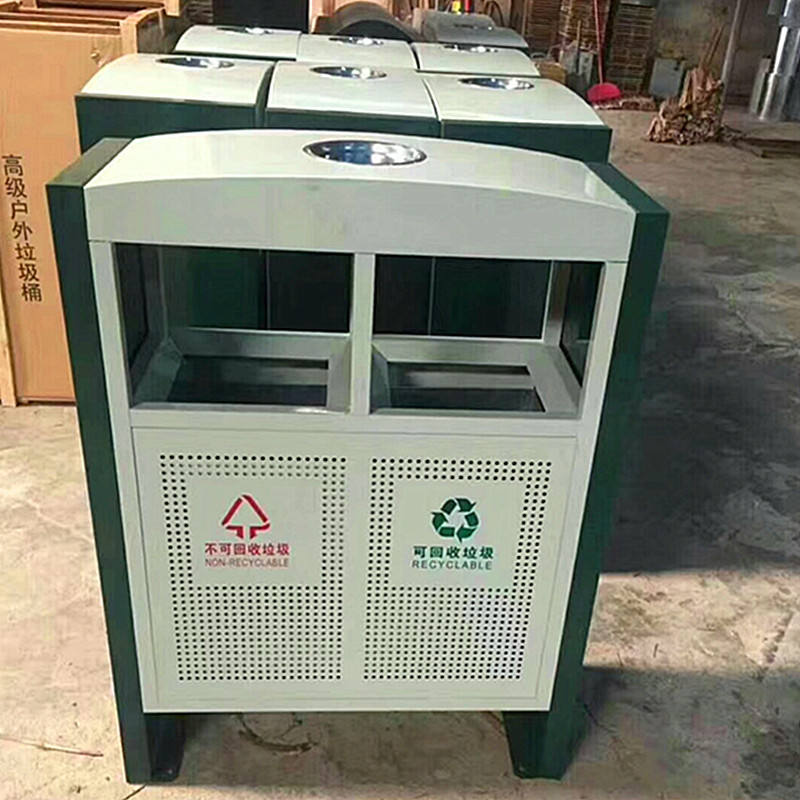 Factory Direct Sales Outdoor Trash Bin Stainless Steel Environmental Community Classification Dustbin Outdoor Sanitation Wooden Garbage Bin Factory Direct Sales Outdoor Trash Bin Stainless Steel Environmental Community Classification Dustbin Outdoor Sanitation Wooden Garbage Bin