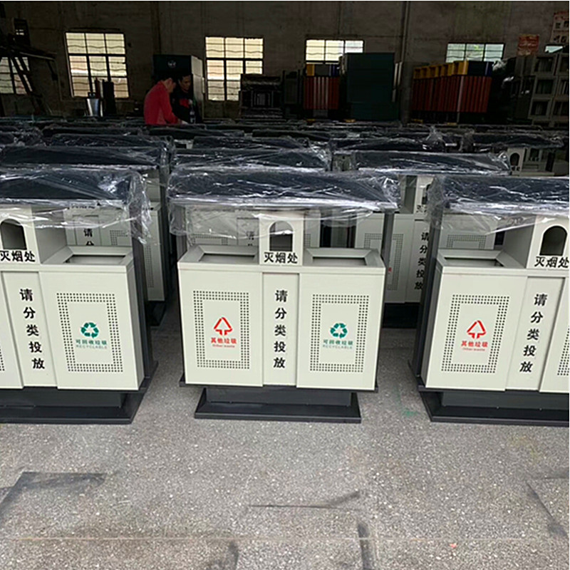 Factory Direct Sales Outdoor Trash Bin Stainless Steel Environmental Community Classification Dustbin Outdoor Sanitation Wooden Garbage Bin Factory Direct Sales Outdoor Trash Bin Stainless Steel Environmental Community Classification Dustbin Outdoor Sanitation Wooden Garbage Bin