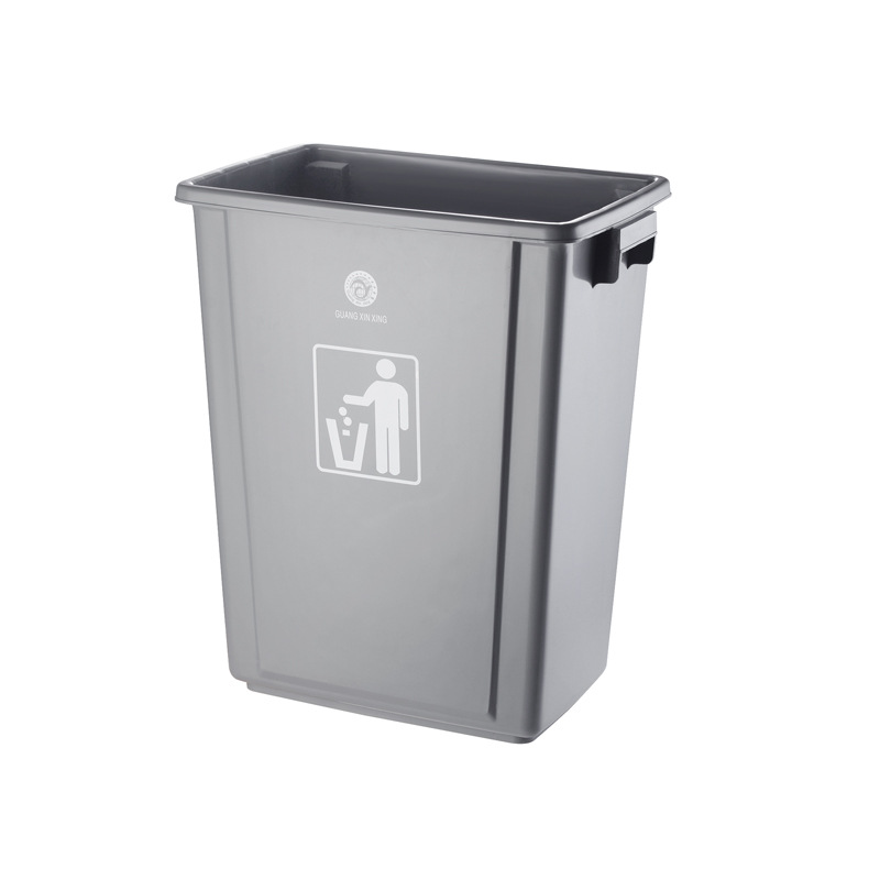 Uncovered Rectangular Large Trash Can Large Household Kitchen Outdoor Classification Commercial Dustbin Narrow School Kindergarten