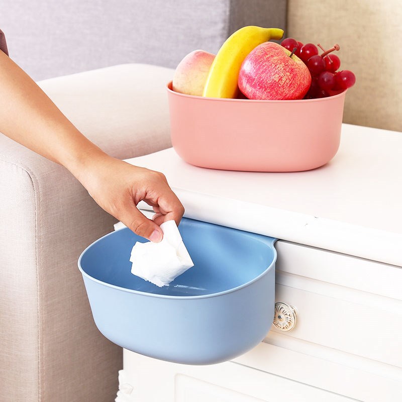 Dustbin kitchen cupboard door hanging drawer plastic storage box table top nightstand living room dustbin