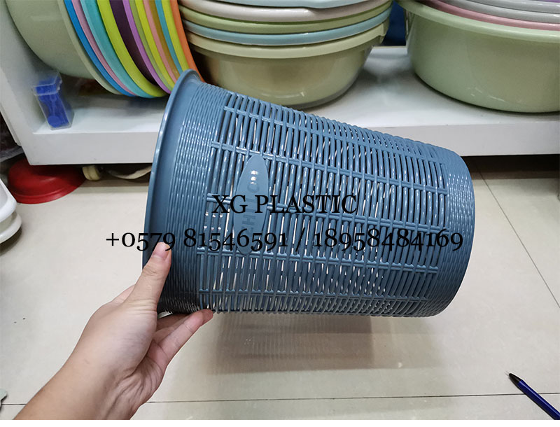 plastic trash can fashion rubbish can creative design round shape dust bin high quality waste can hollow out dustbin hot