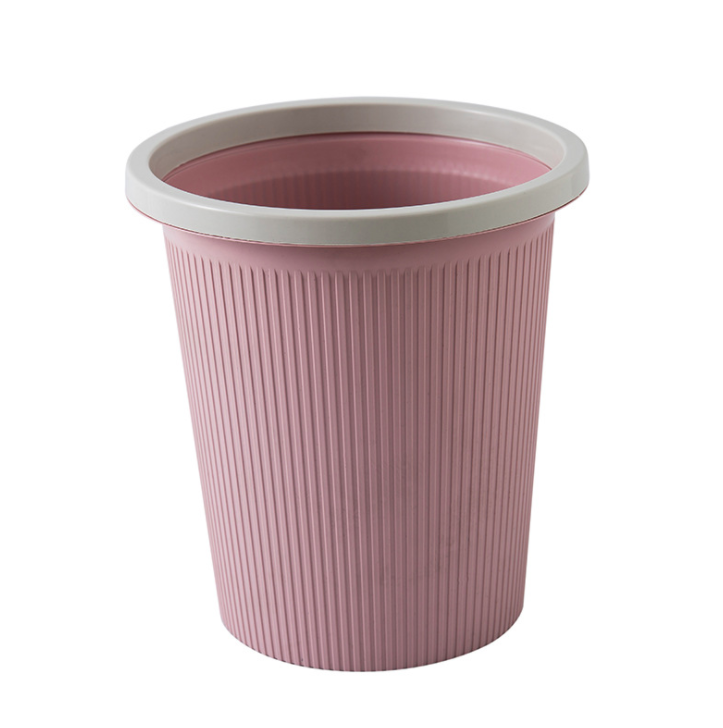 European-style dustbin with pressure ring household kitchen, living room, bathroom, basket, bedroom, large garbage basket, garbage can