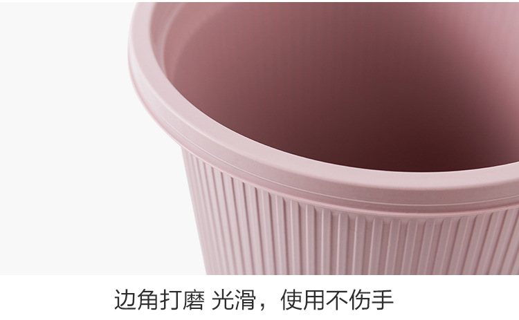 European-style dustbin with pressure ring household kitchen, living room, bathroom, basket, bedroom, large garbage basket, garbage can